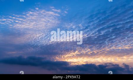 Beautiful sky with cloud before sunset Stock Photo