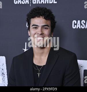 Burbank, United States. 01st May, 2023. Cast member Javier Bolanos attends the premiere of Prime Video's TV series drama 'Casa Grande' at Warner Bros. Studios in Burbank, California on Monday, May 1, 2023. Storyline: Follows several families in the farmland of Northern California as it navigates universal themes of class, immigration, culture and family. Photo by Jim Ruymen/UPI Credit: UPI/Alamy Live News Stock Photo