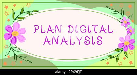 Writing displaying text Plan Digital Analysis, Internet Concept Analysis of qualitative and quantitative digital data Stock Photo