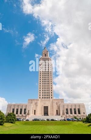 Louisiana State Capitol Skyscraper in Baton Rouge, Louisiana Stock Photo