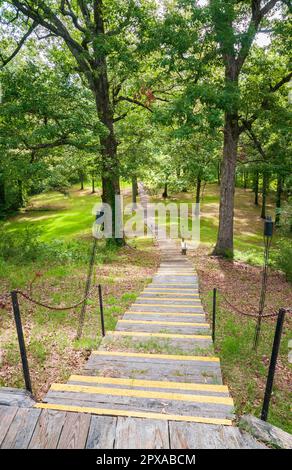 Poverty Point National Monument, the largest earthworks site found in Louisiana Stock Photo