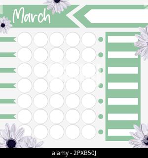 Free Simple Green Mint Bullet Planner template