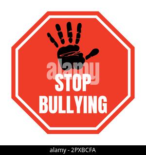 Stop bullying symbol icon Stock Photo