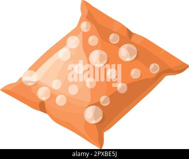 orange silica ball bag Stock Vector