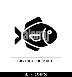 Seafood pixel perfect black glyph icon Stock Vector Image & Art - Alamy