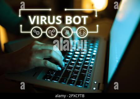 Inspiration showing sign Virus Bot, Business approach malicious self ...