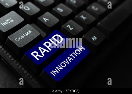 Conceptual display Rapid Innovation, Business overview characteristic of a website that search engine algorithms Stock Photo