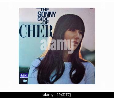 Cher - The Sonny Side Of Cher - Vintage L.P Music Vinyl Record Stock Photo