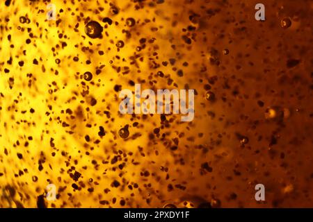 abstract golden background bubbles rare shapes different Stock Photo