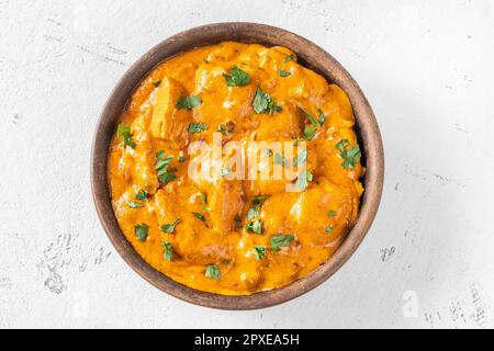 Chicken tikka masala - roasted marinated chicken chunks in a spiced sauce Stock Photo