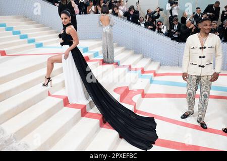 New York, United States. 02nd May, 2023. Vanessa Hudgens attends The 2023 Met Gala Celebrating 'Karl Lagerfeld: A Line Of Beauty' at The Metropolitan Museum of Art on May 01, 2023 in New York City. Photo by DNphotography/ABACAPRESS.COM Credit: Abaca Press/Alamy Live News Stock Photo