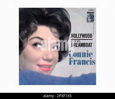 Francis Connie - 1961 09 A - Vintage 45 R.P.M Music Vinyl Record Stock Photo