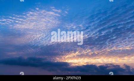 Beautiful sky with cloud before sunset Stock Photo