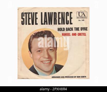 Lawrence Steve - 1960 07 A - Vintage 45 R.P.M Music Vinyl Record Stock Photo