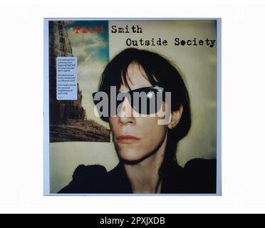 Patti Smith - Outside Society - Vintage L.P Music Vinyl Record Stock Photo