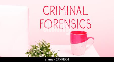 Conceptual caption Criminal Forensics, Business idea Federal Offense actions Illegal Activities punishable by Law Stock Photo