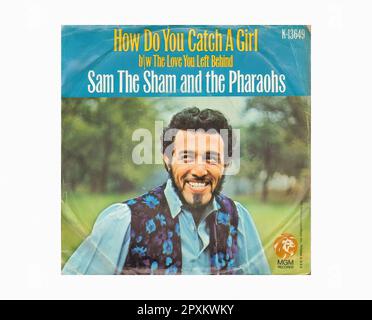 Sam The Sham - 1966 12 A - Vintage 45 R.P.M Music Vinyl Record Stock Photo