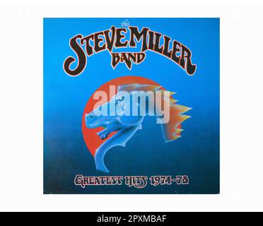 Steve Miller Band - Greatest Hits 1974 - 78 - Vintage L.P Music Vinyl Record Stock Photo