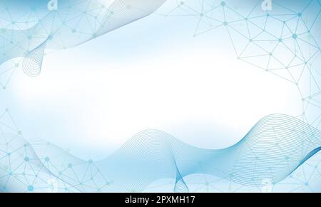 Abstract blue hexagon with dot pattern technology background. Honeycomb ...