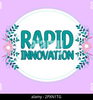 Conceptual display Rapid Innovation, Word for characteristic of a website that search engine algorithms Stock Photo