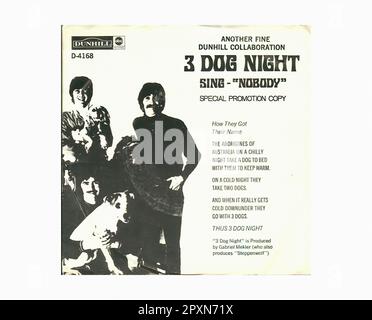 Three Dog Night - 1968 11 A - Vintage 45 R.P.M Music Vinyl Record