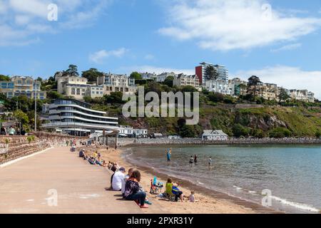 Torquay beach on a summers day Stock Photo