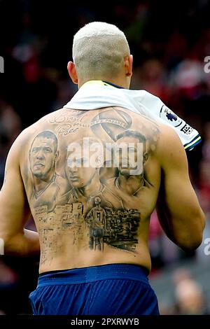 Look Richarlison Gets Full Back Tattoo Of Himself R9 And Neymar  Thick  Accent