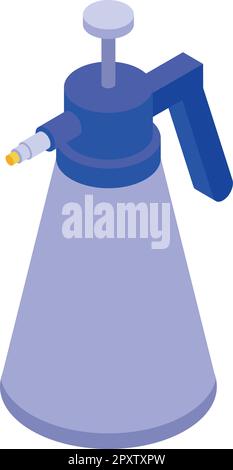 Bottle sprayer icon isometric vector. Garden chemical. Farm pest Stock Vector