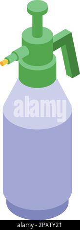 Sprayer bottle icon isometric vector. Farm pest. Home plant Stock Vector