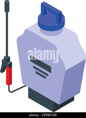 Farm equipment icon isometric vector. Chemical garden. Pest spray Stock Vector