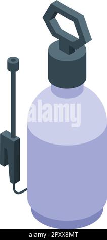 Toxic container icon isometric vector. Pesticide sprayer. Pressure farm Stock Vector