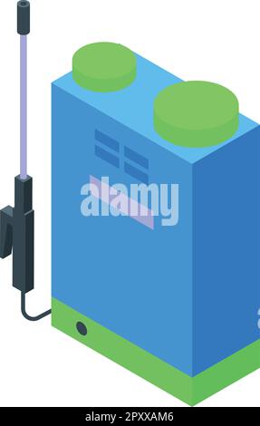 Pesticide sprayer icon isometric vector. Chemical spray. House plant Stock Vector