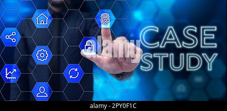 Handwriting text Case Study, Word Written on A subject matter to be discussed and related to the topic Stock Photo