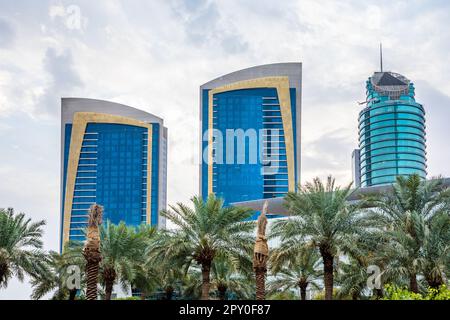 Modern buildings in the city center of Riyadh, Saudi Arabia Stock Photo