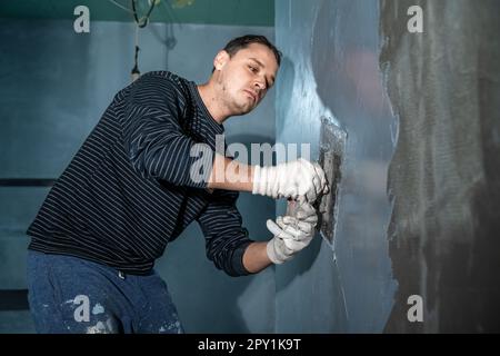 application to the wall of water protection. Stock Photo