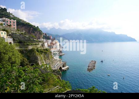 The wonderful Amalfi coast in Italy Stock Photo