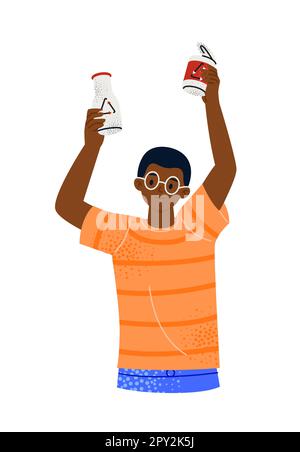 Eco friendly person Stock Vector