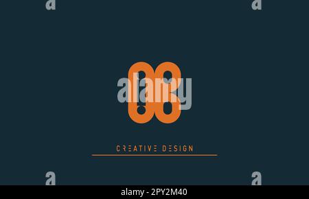 Alphabet letters Modern Creative logo OB , BO Stock Vector