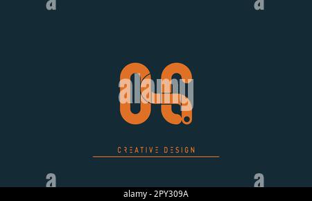 Alphabet letters Modern Creative logo OE , EO Stock Vector