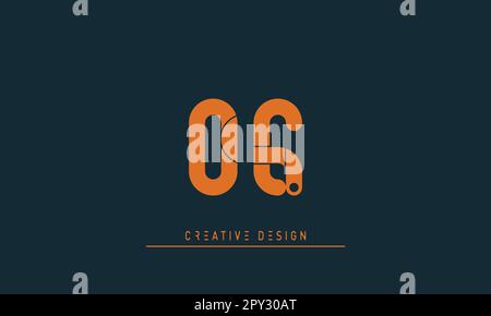 Alphabet letters Modern Creative logo OE , EO Stock Vector