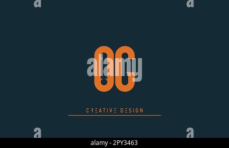 Alphabet letters Modern Creative logo OG , GO Stock Vector