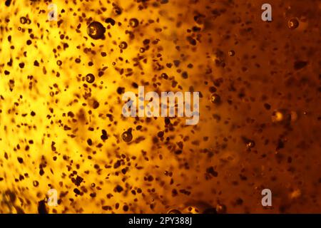 abstract golden background bubbles rare shapes different Stock Photo