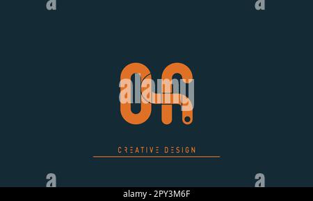 Alphabet letters Modern Creative logo OF , FO Stock Vector