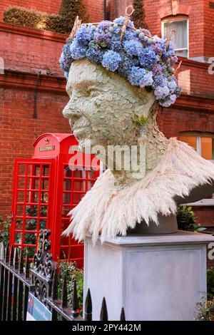 London, UK. 29 May 2022. Chelsea In Bloom 2022 ‘British Icons‘. Credit: Waldemar Sikora Stock Photo