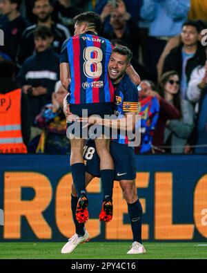 FC Barcelona's Jordi Alba during La Liga match. March 1,2020. (Photo by ...