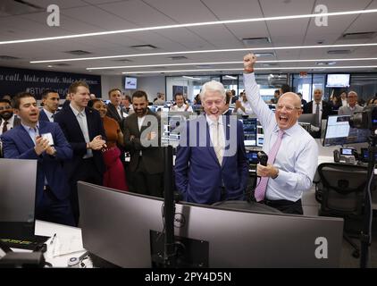 BTIG Co-Founder Steven Starker stands with New York Yankees GM Brian ...