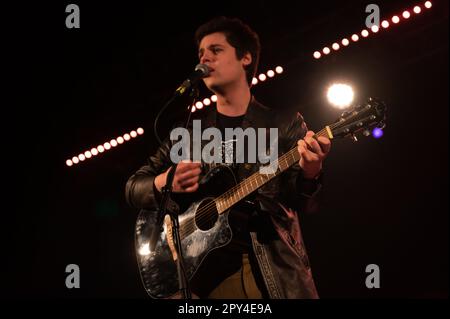 London, UK. 2nd May 2023. Young singer songwriter Evan Williams opens for Peter Doherty during his solo UK Tour. Cristina Massei/Alamy Live News Stock Photo