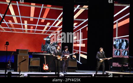 May 2, 2023, Virginia Beach, Virginia, USA: RAIN brings the Beatles music alive for the folks at the Sandler Center in Virginia Beach, Virginia 2 May 2023..Â© Jeff Moore (Credit Image: © Jeff Moore/ZUMA Press Wire) EDITORIAL USAGE ONLY! Not for Commercial USAGE! Stock Photo