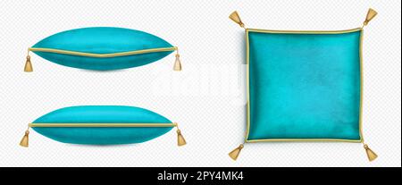 Gold tassel cushion hi res stock photography and images Alamy