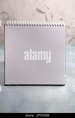 photo of a blank sheet of blotter on the table vertically Stock Photo